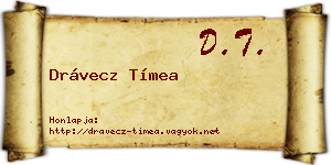 Drávecz Tímea névjegykártya